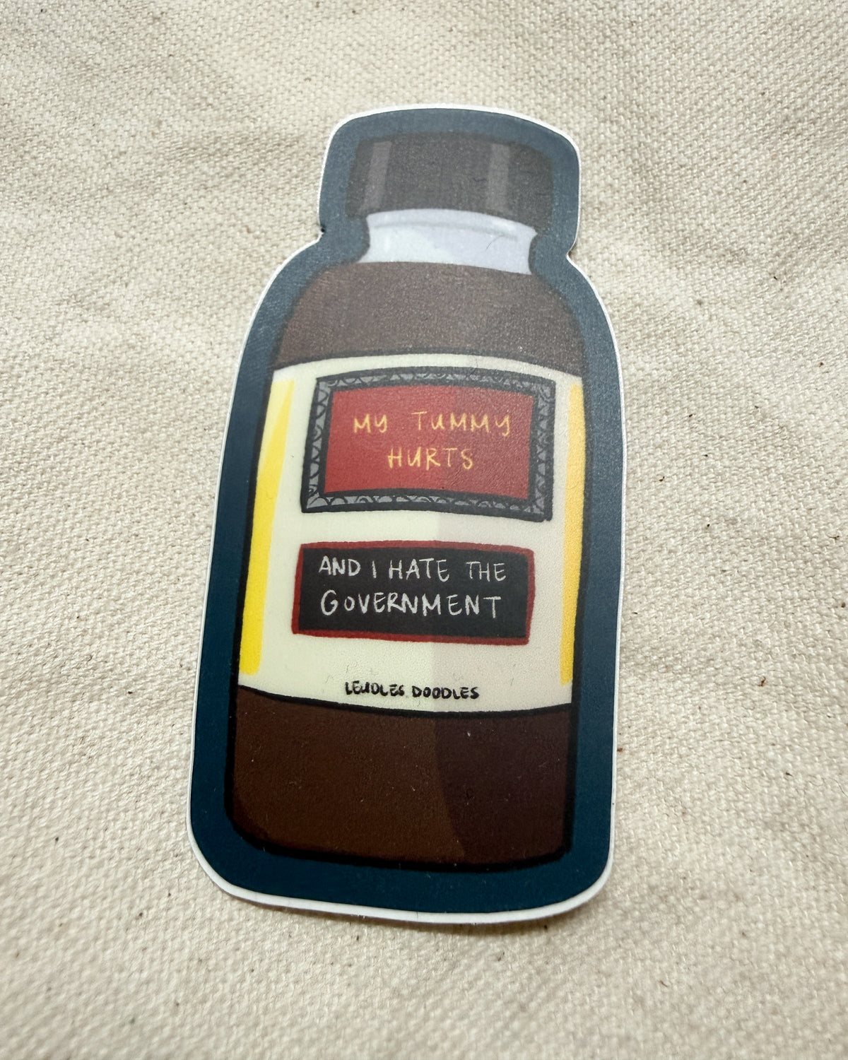 My Tummy Hurts Sticker (Matte)