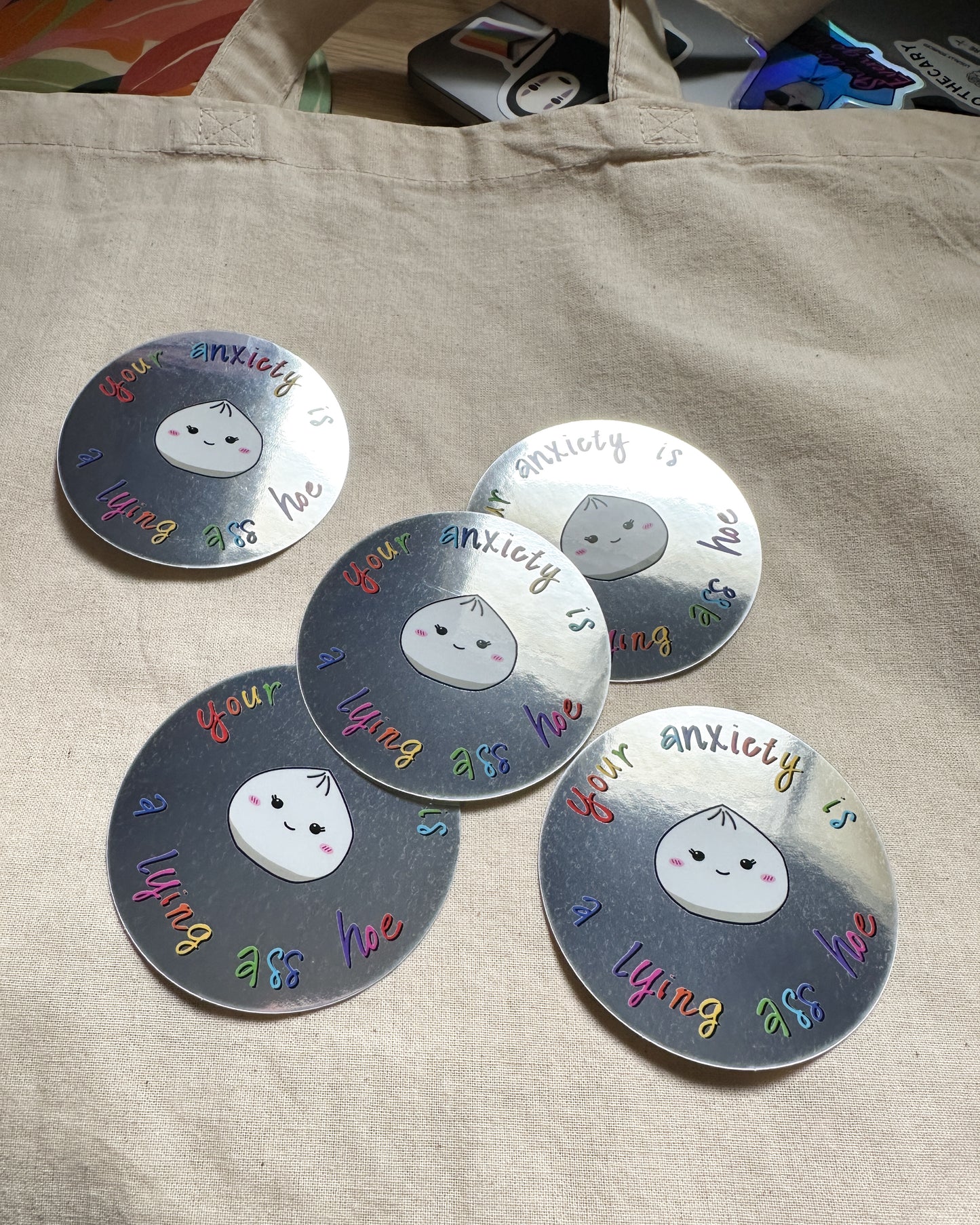 Your Anxiety is a Lying Hoe Sticker (Matte or Mirror Material)
