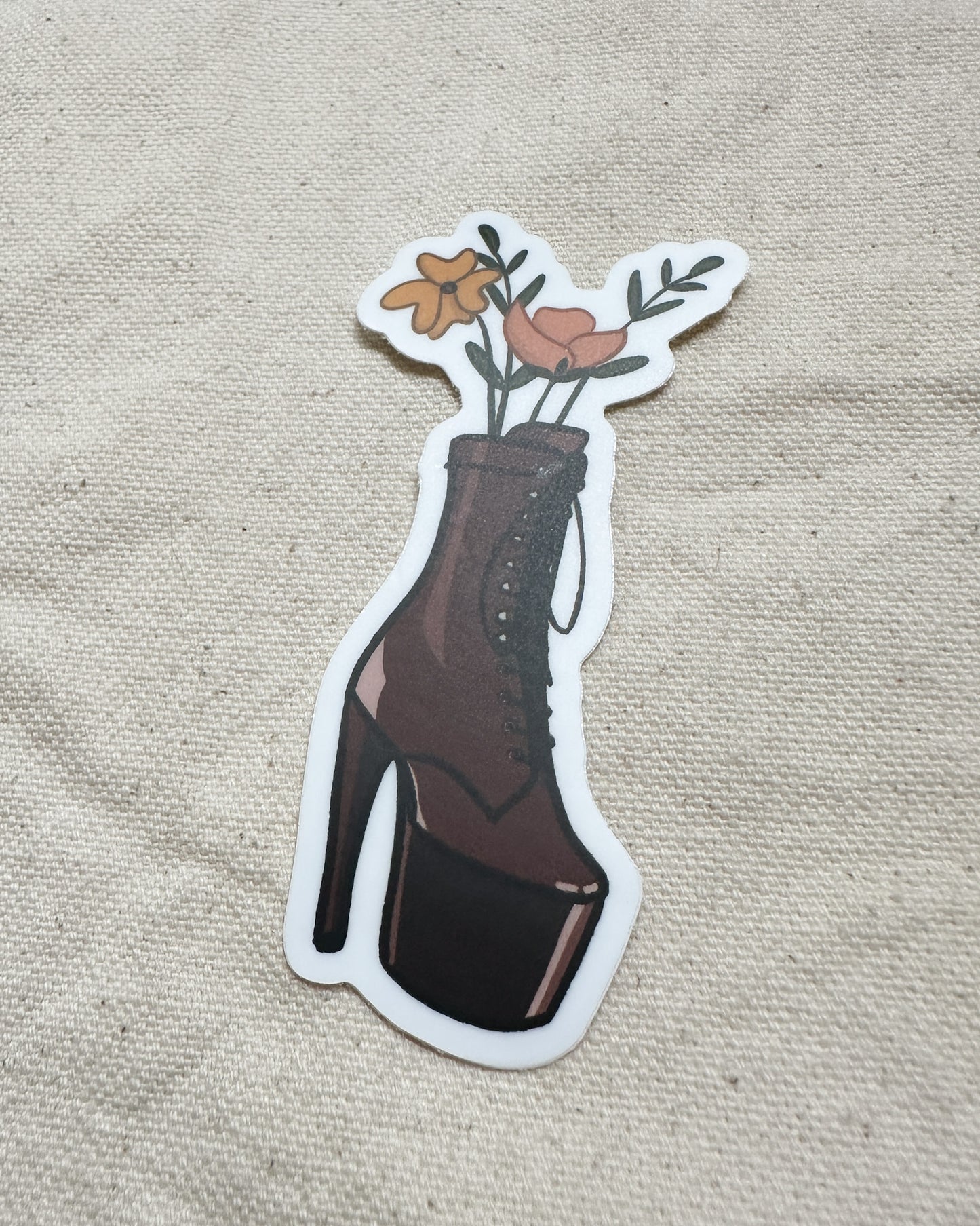 Platform Heels Bouquet Sticker (Matte)