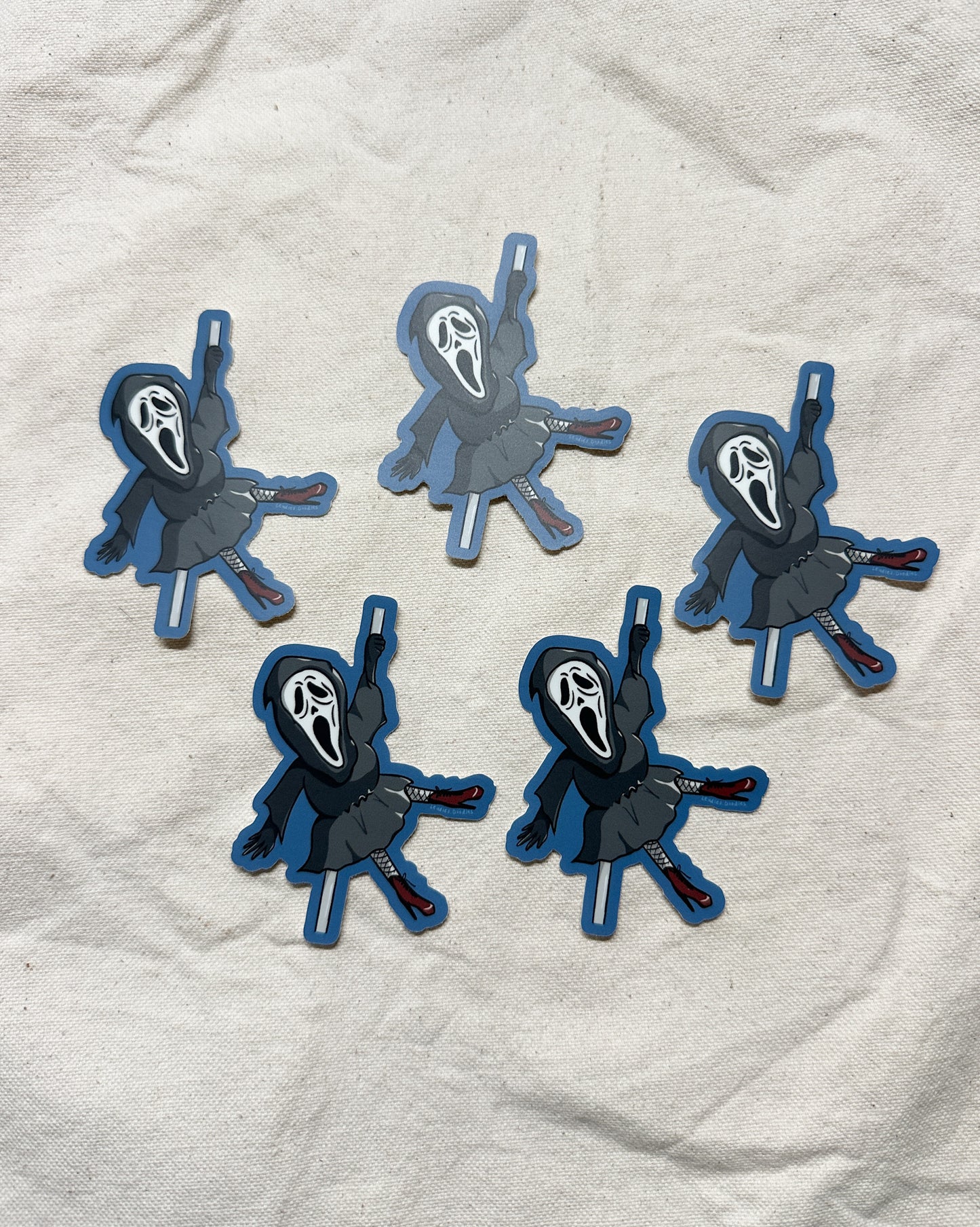 Spooky Pole Dancer Sticker (Matte)