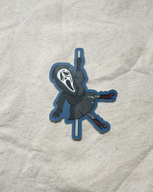 Spooky Pole Dancer Sticker (Matte)