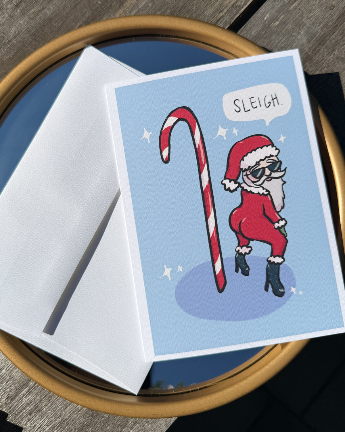 Santa's Slay Holiday Card (5x7")