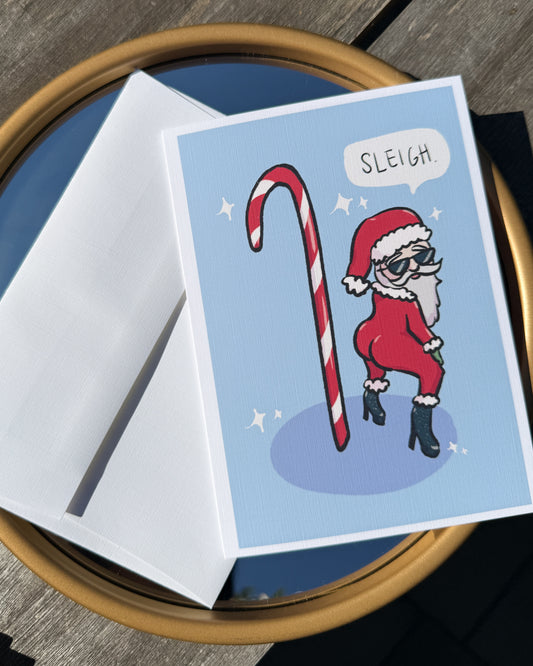 Santa's Slay Holiday Card (5x7")