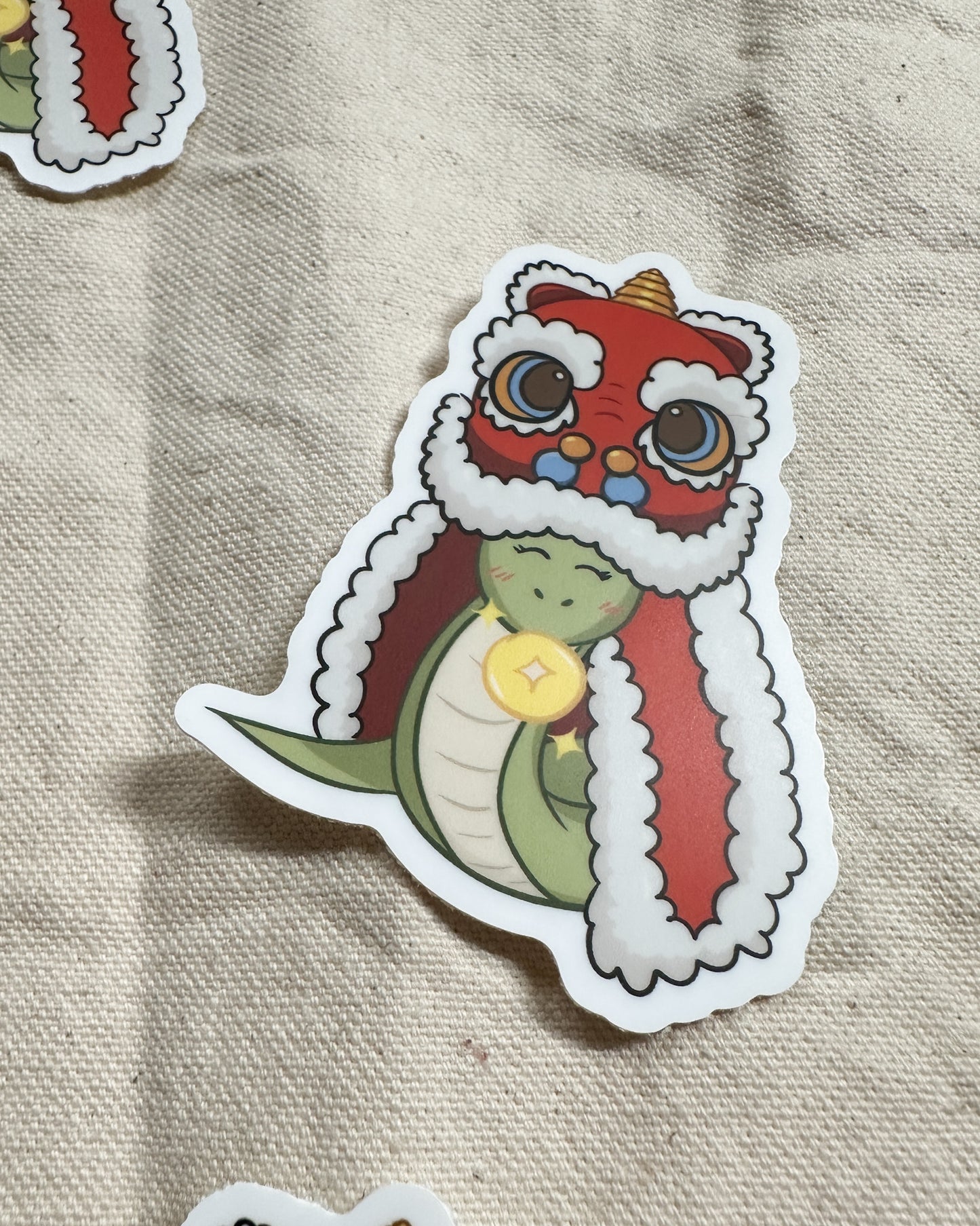 Lunar New Year Sticker Bundle of 3 Stickers (Matte Vinyl Die Cut)