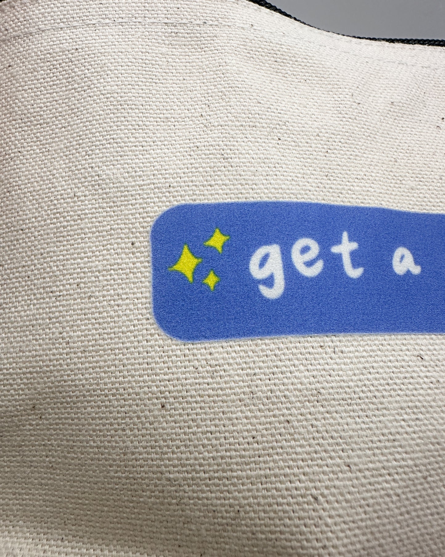 Get a Grip Zippered Canvas Pouch Bag