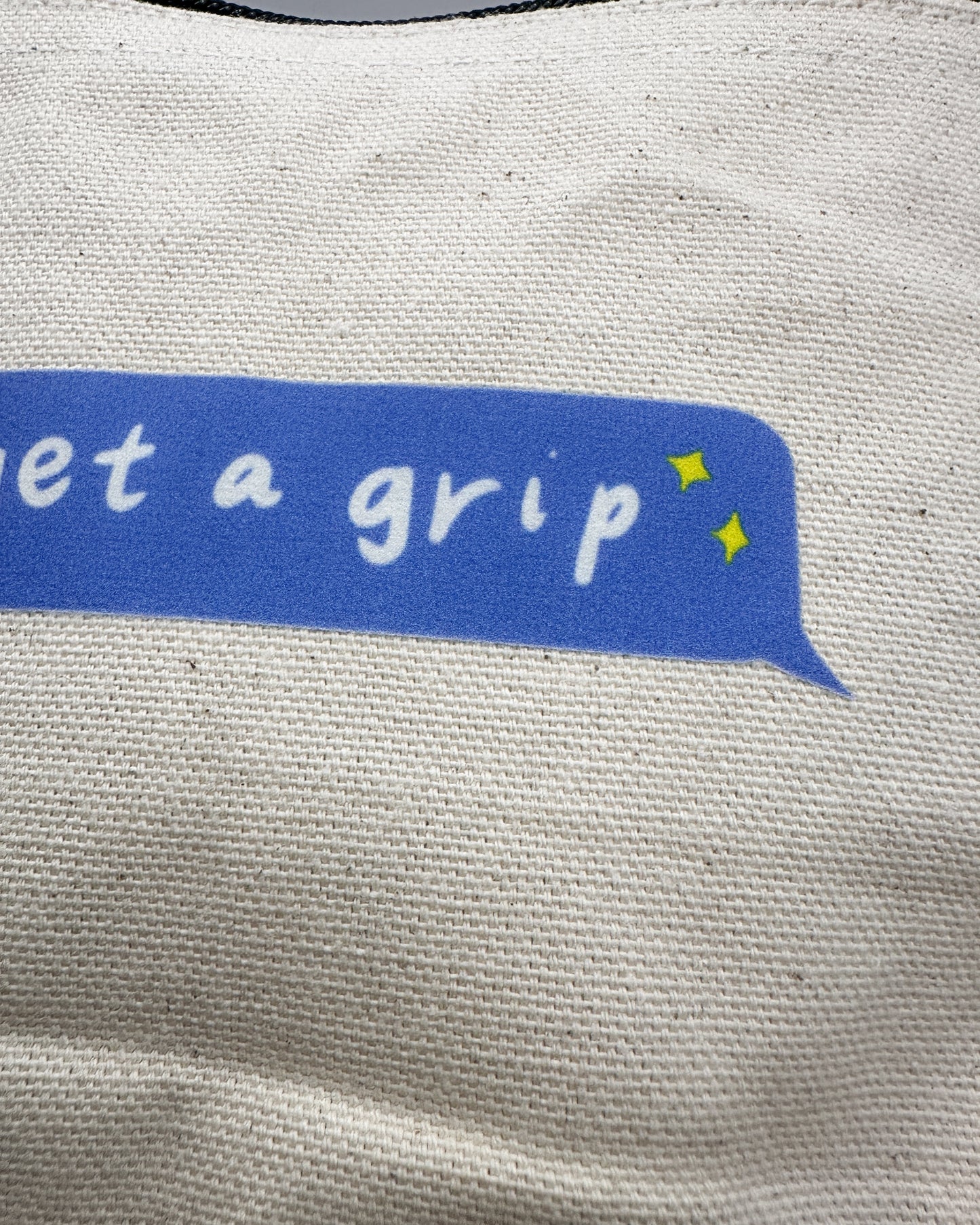 Get a Grip Zippered Canvas Pouch Bag