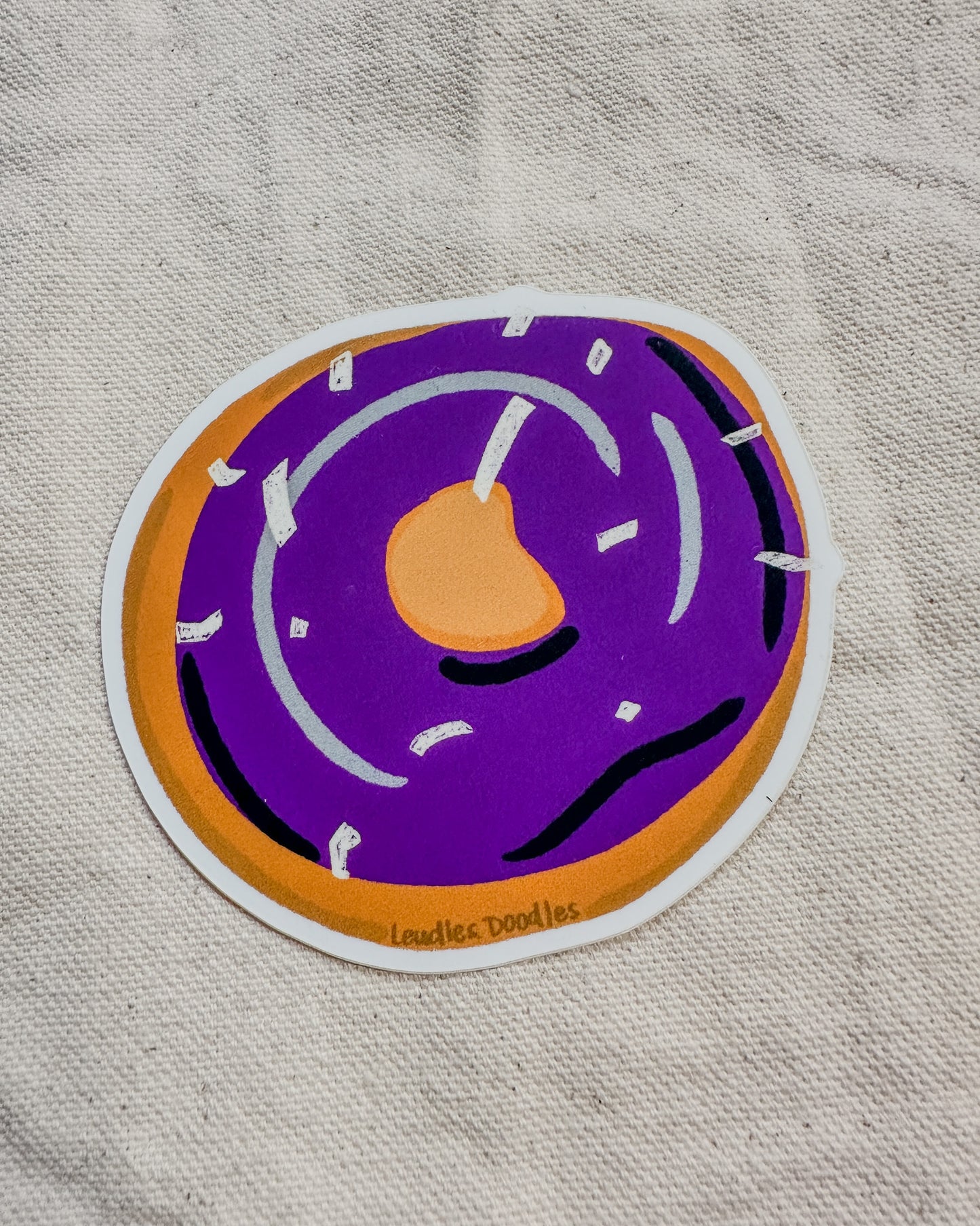 Subtle Pride Donut Stickers (Matte Vinyl Die Cut Stickers)