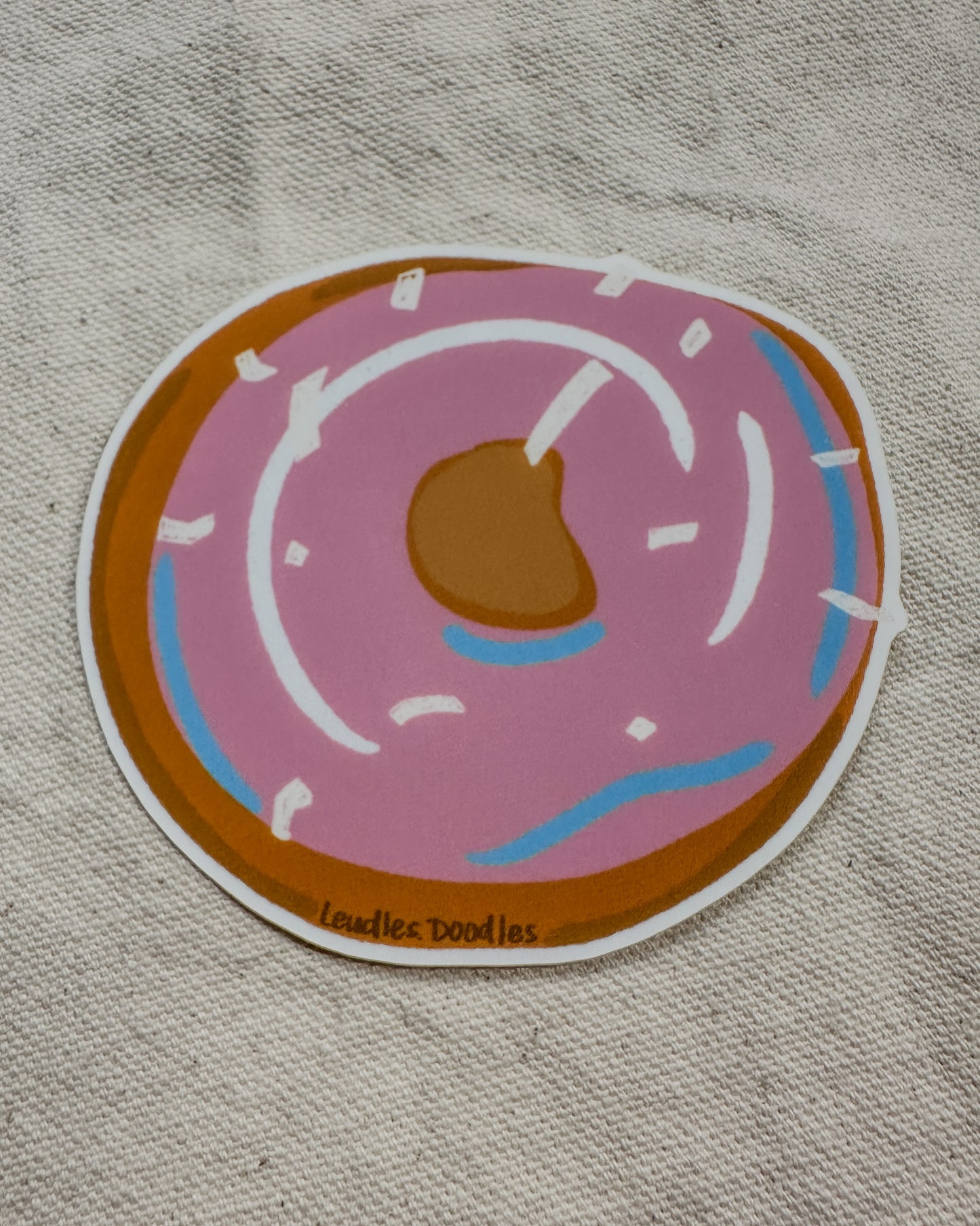 Subtle Pride Donut Stickers (Matte Vinyl Die Cut Stickers)