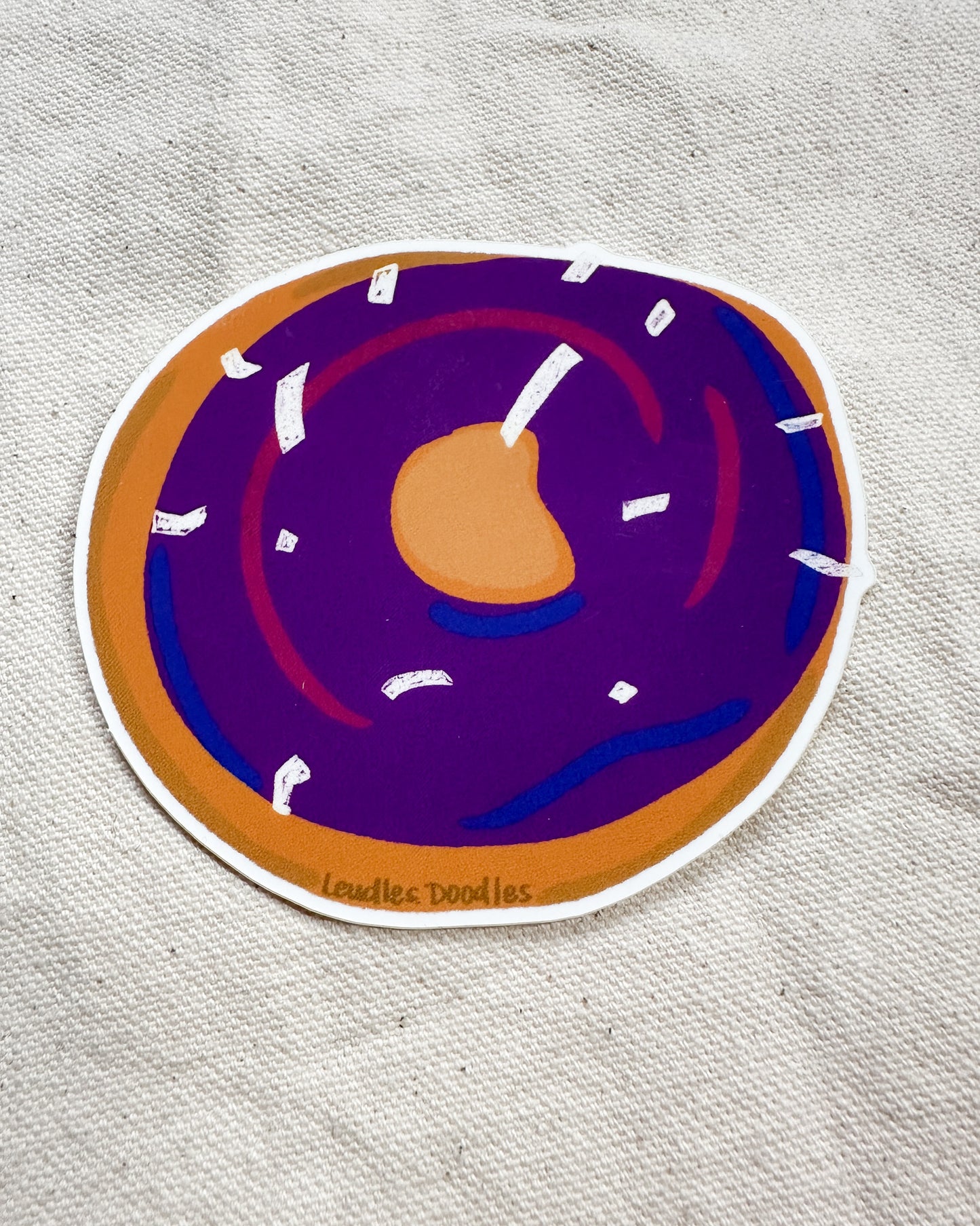 Subtle Pride Donut Stickers (Matte Vinyl Die Cut Stickers)