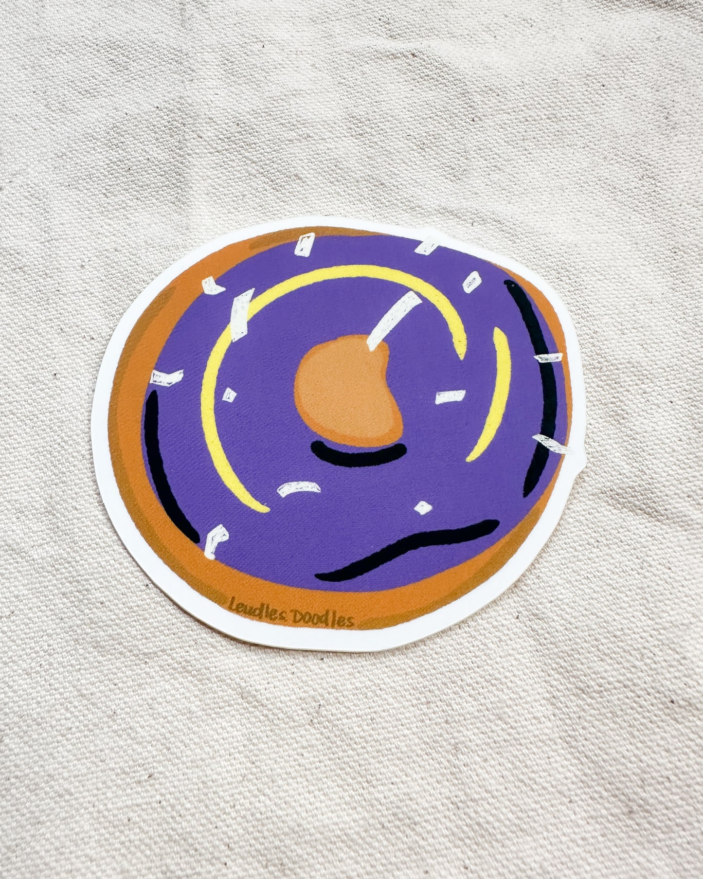 Subtle Pride Donut Stickers (Matte Vinyl Die Cut Stickers)