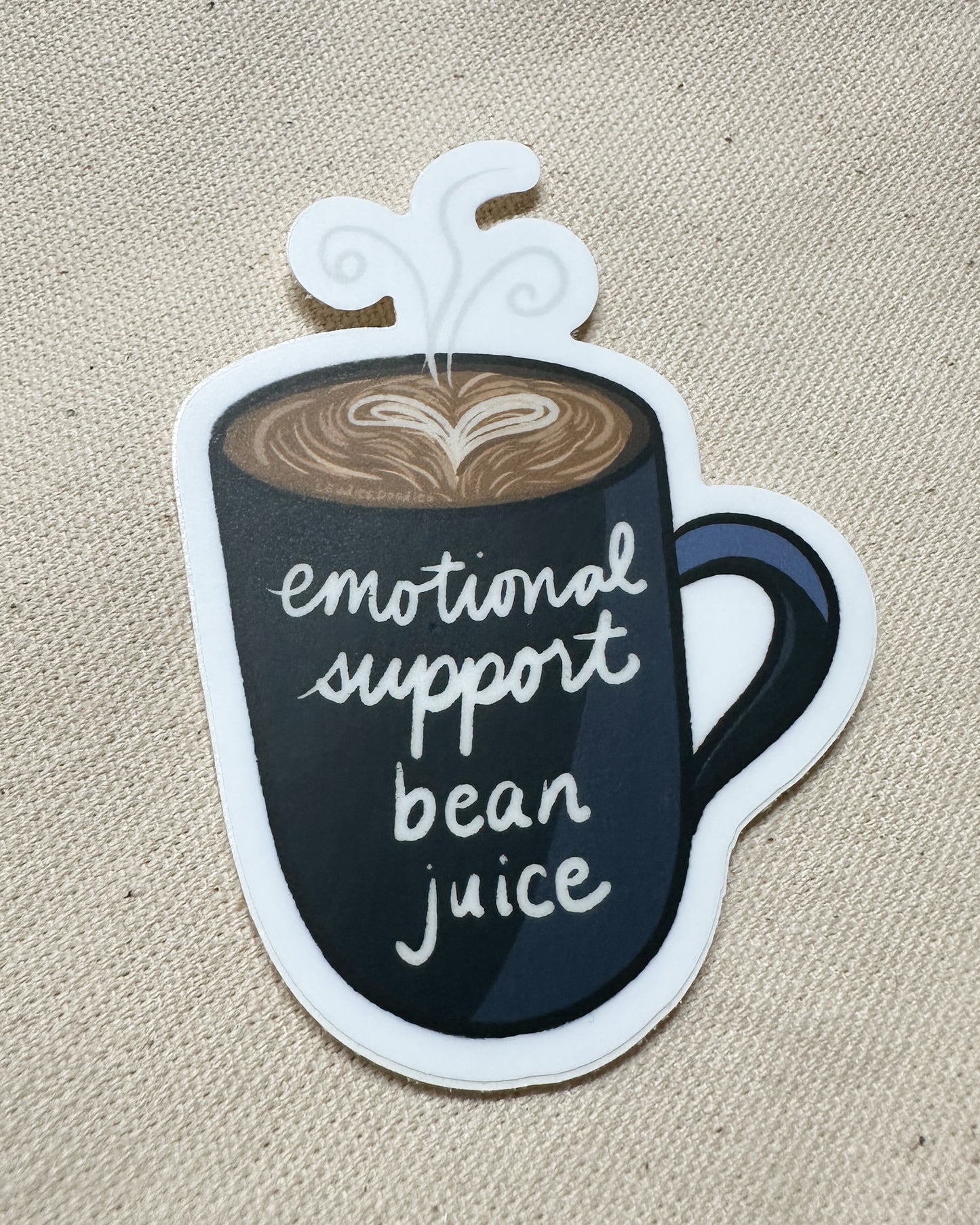 Emotional Support Bean Juice Sticker (Matte)