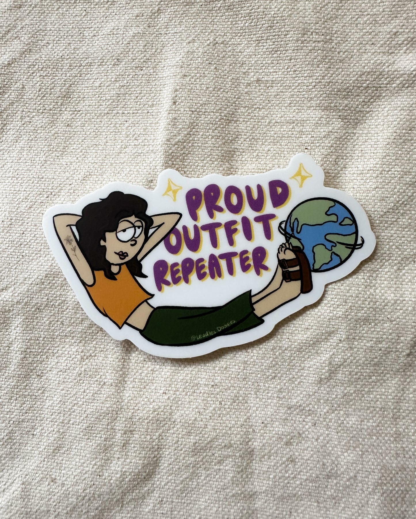 Proud Outfit Repeater Sticker (Matte Vinyl Die Cut)
