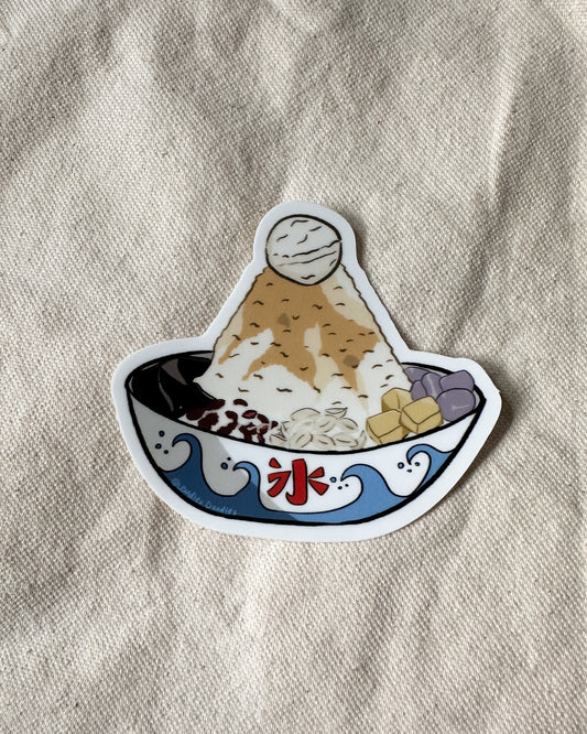 Taiwanese Shaved Ice 剉冰 Sticker (Matte Vinyl Die Cut)