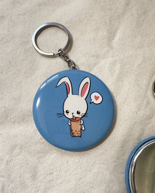 Boba Bunny Bottle Opener Keychain