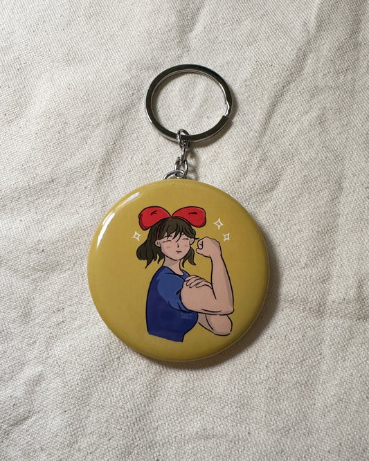 Witchy Riveter Bottle Opener Keychain