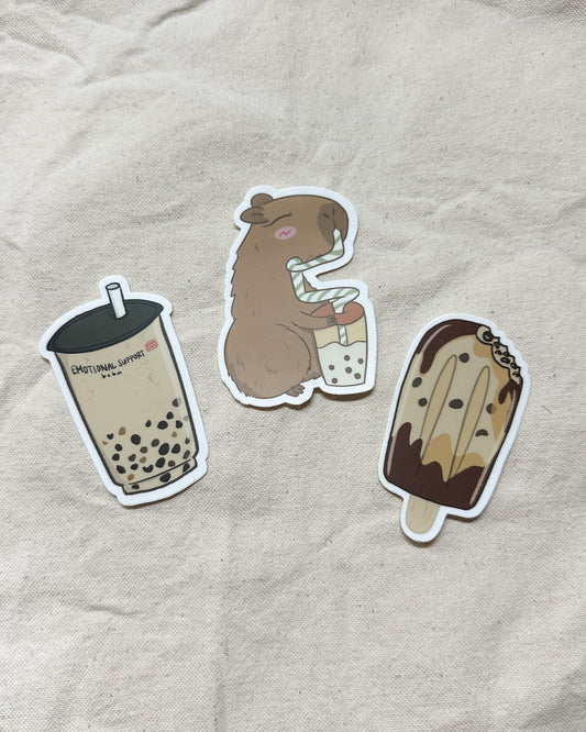 ABG Boba Sticker Bundle of 3 Stickers (Matte)