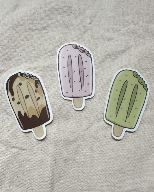 Popsicle Party Bundle of 3 Stickers (Matte)