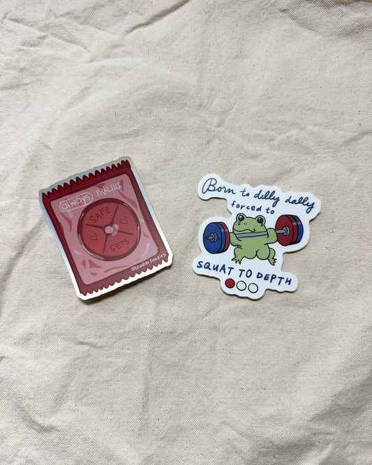 Gym Rat Bundle of 2 Stickers