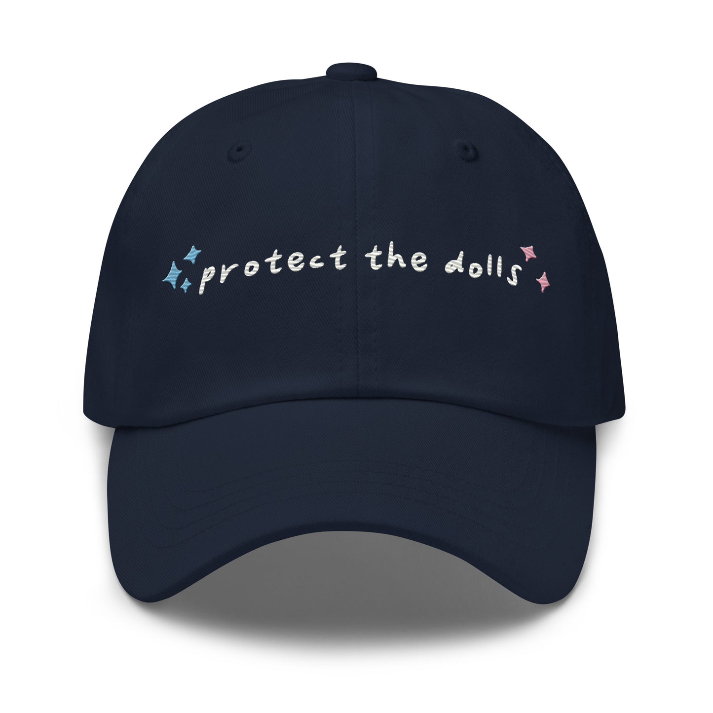 Protect the Dolls Embroidered Baseball Cap (100% profits donated)
