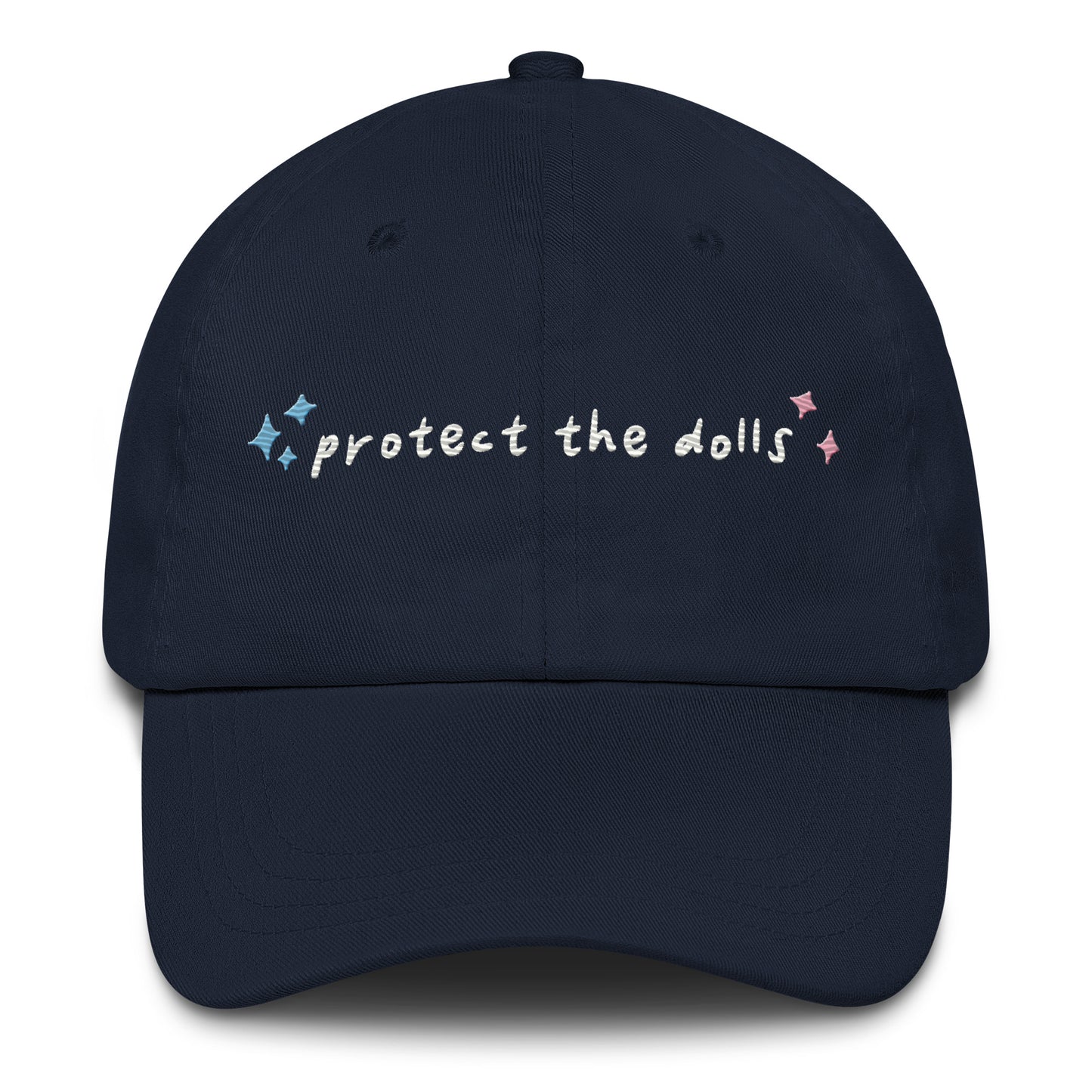 Protect the Dolls Embroidered Baseball Cap (100% profits donated)
