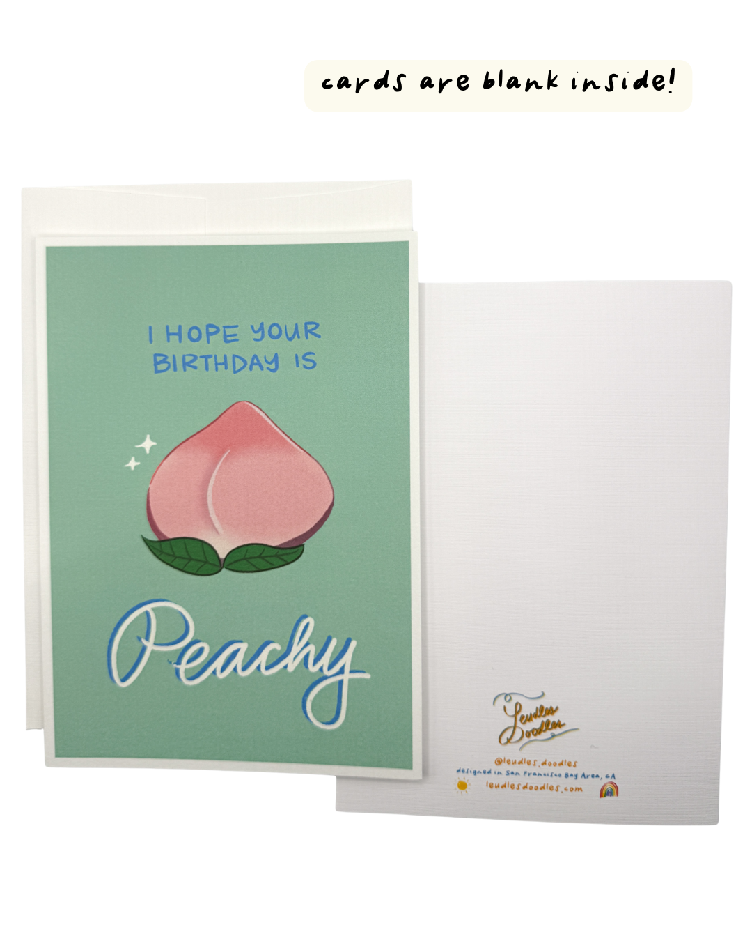 Peachy Birthday Card (5x7")