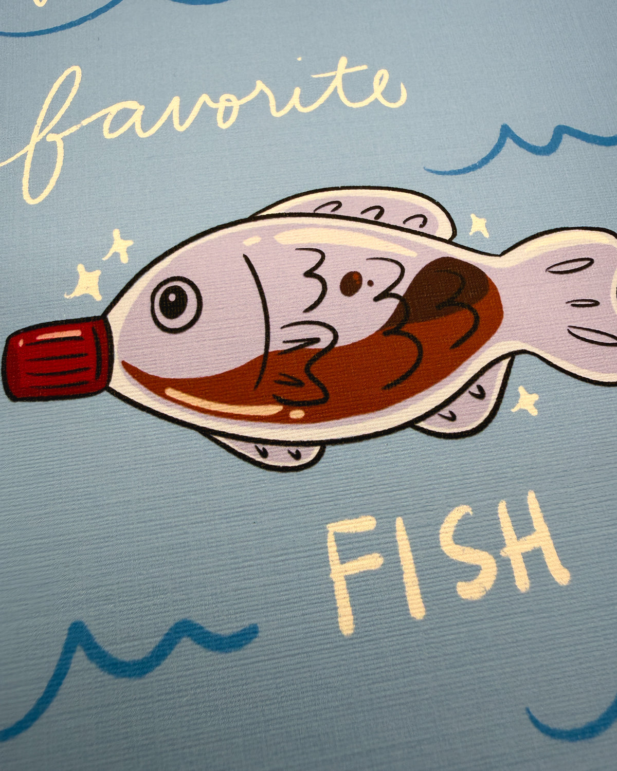You're My Favorite Fish, Valentine's or Anniversary Card (5x7")